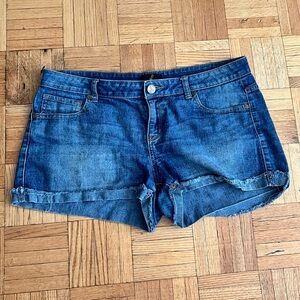 g:21 low-rise denim shorts